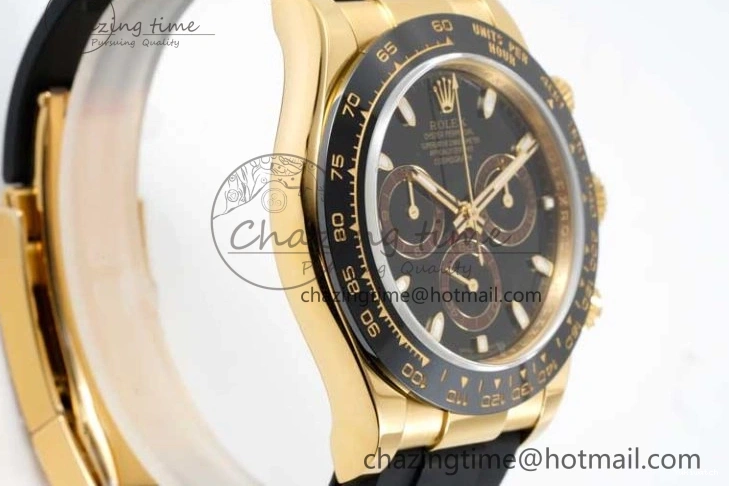 QF Dial Rubber Oysterflex on Daytona SA4130 Edition 1:1 Best Black Strap 116518 0409